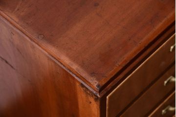 レトロ家具　昭和レトロ　古い木製のアンティーク7杯小引き出し