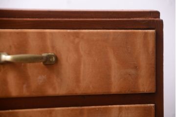 レトロ家具　昭和レトロ　古い木製のアンティーク7杯小引き出し