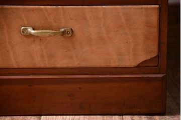 レトロ家具　昭和レトロ　古い木製のアンティーク7杯小引き出し