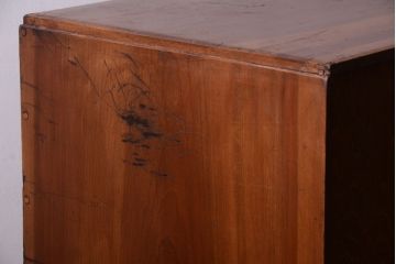 レトロ家具　昭和レトロ　古い木製のアンティーク7杯小引き出し