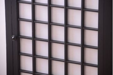 アンティーク家具　古民具・骨董　大正〜昭和期　障子張り蠅帳(戸棚)