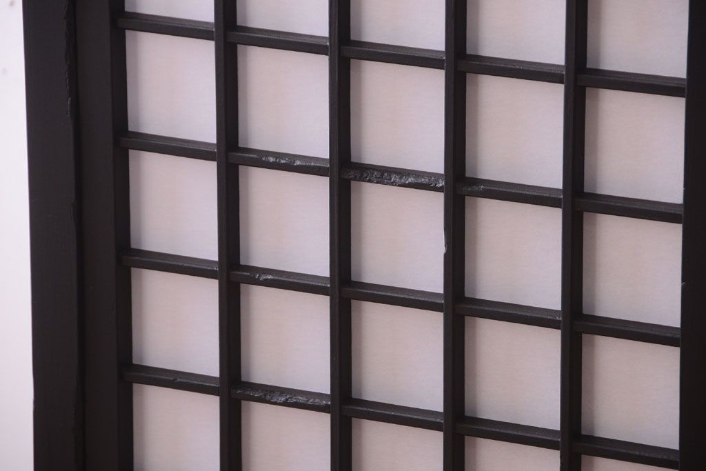 アンティーク家具　古民具・骨董　大正〜昭和期　障子張り蠅帳(戸棚)