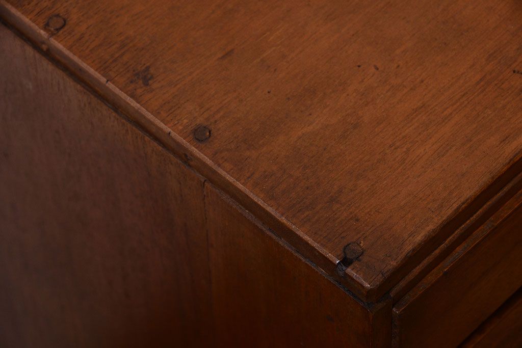 レトロ家具　昭和レトロ　古い木製のアンティーク6杯小引き出し