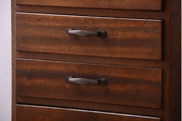 レトロ家具　昭和レトロ　古い木製のアンティーク6杯小引き出し