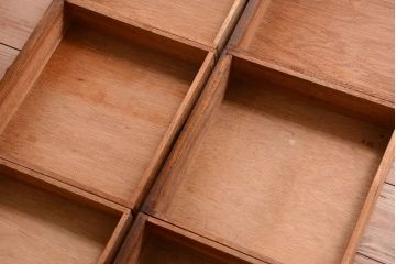 レトロ家具　昭和レトロ　古い木製のアンティーク6杯小引き出し