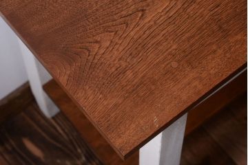 レトロ家具　アンティークペイント　古い木のレトロな平机(コンソールテーブル)