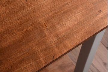 レトロ家具　アンティークペイント　古い木のレトロな平机(コンソールテーブル)