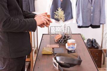 ラフジュ工房オリジナル　脚付きのシンプルなアイアンラック(小)(1)