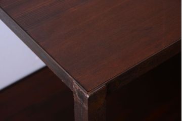 ラフジュ工房オリジナル　脚付きのシンプルなアイアンラック(小)(1)