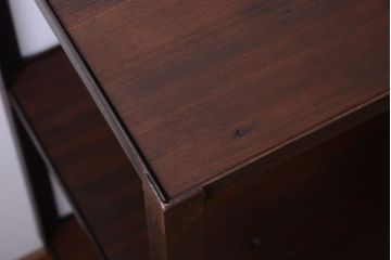 ラフジュ工房オリジナル　脚付きのシンプルなアイアンラック(小)(2)