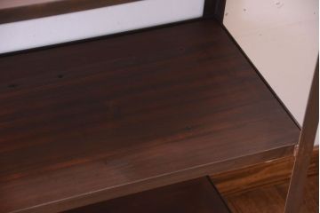 ラフジュ工房オリジナル　脚付きのシンプルなアイアンラック(小)(2)