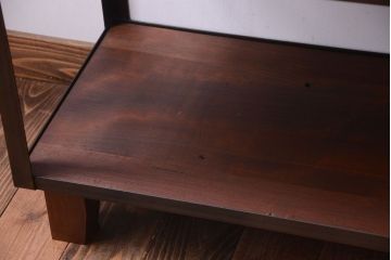 ラフジュ工房オリジナル　脚付きのシンプルなアイアンラック(小)(2)