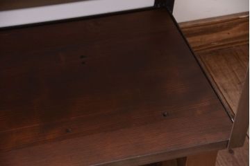 ラフジュ工房オリジナル　脚付きのシンプルなアイアンラック(小)(2)