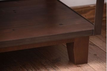 ラフジュ工房オリジナル　脚付きのシンプルなアイアンラック(小)(2)