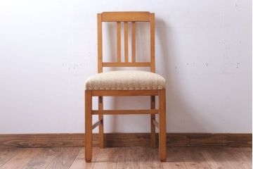 レトロ家具　 和製アンティーク　古い木製のレトロなシンプルチェア