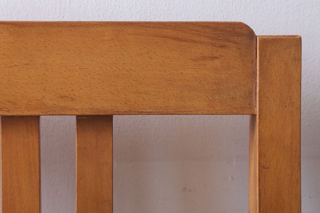 レトロ家具　 和製アンティーク　古い木製のレトロなシンプルチェア