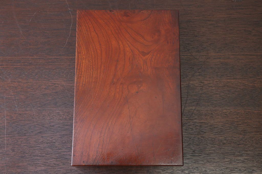 アンティーク雑貨　和製アンティーク　古い木の小物収納木箱(小箱・収納箱)