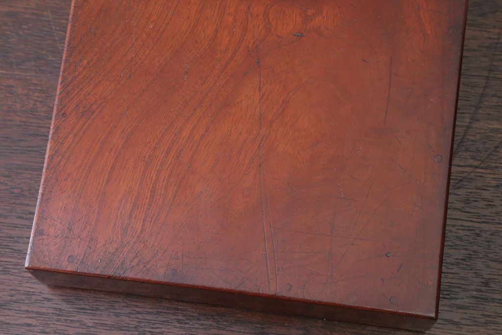 アンティーク雑貨　和製アンティーク　古い木の小物収納木箱(小箱・収納箱)