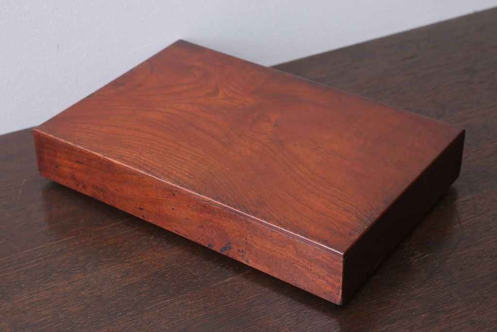 アンティーク雑貨　和製アンティーク　古い木の小物収納木箱(小箱・収納箱)