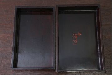 アンティーク雑貨　和製アンティーク　古い木の小物収納木箱(小箱・収納箱)