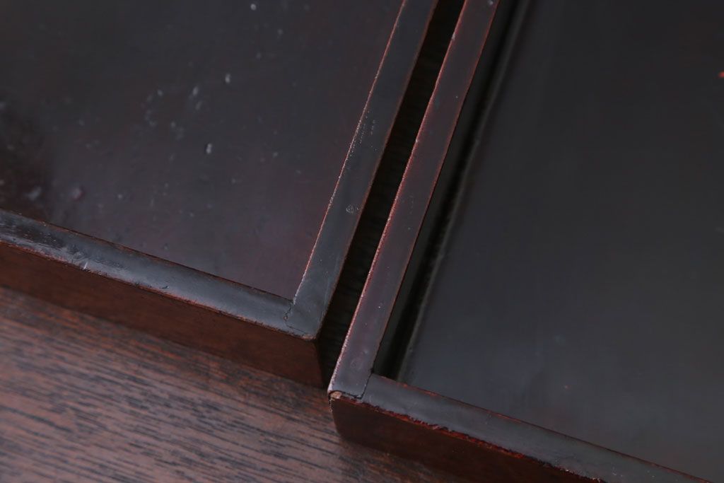 アンティーク雑貨　和製アンティーク　古い木の小物収納木箱(小箱・収納箱)