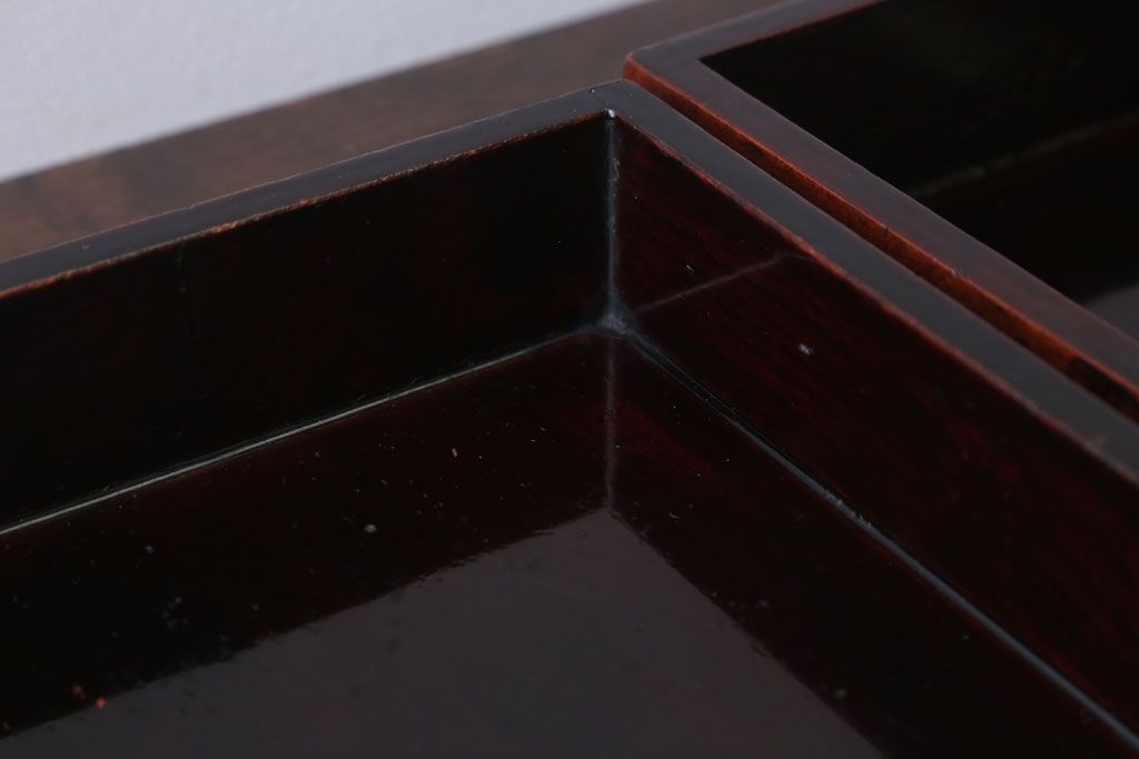 アンティーク雑貨　和製アンティーク　古い木の小物収納木箱(小箱・収納箱)