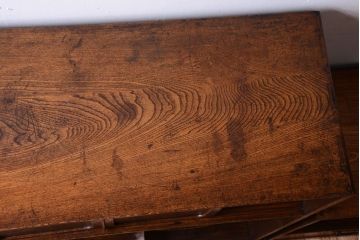 アンティーク家具　和製アンティーク　透かし彫り!前面タモ材の重ね茶箪笥