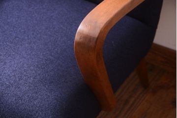 レトロ家具　アンティーク　シンプルでレトロな一人掛けソファ(1)