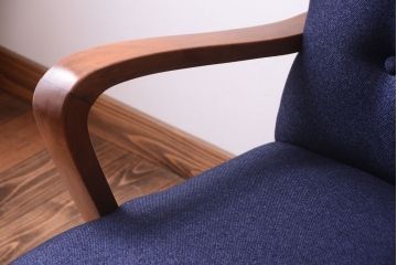 レトロ家具　アンティーク　シンプルでレトロな一人掛けソファ(2)