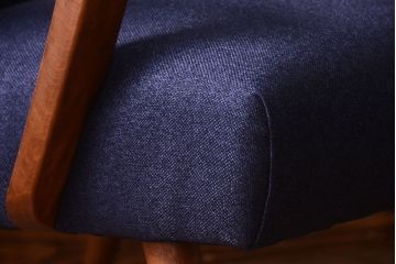 レトロ家具　アンティーク　シンプルでレトロな一人掛けソファ(2)