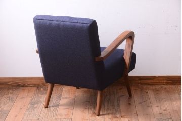 レトロ家具　アンティーク　シンプルでレトロな一人掛けソファ(2)