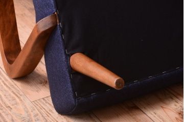 レトロ家具　アンティーク　シンプルでレトロな一人掛けソファ(2)