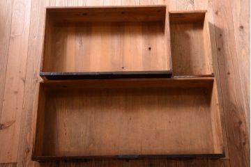 アンティーク家具　古民具・骨董　明治〜大正期　前面栗材!アンティーク米沢箪笥