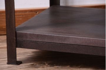 ラフジュ工房オリジナル　シンプルなアイアンラック(中)(1)