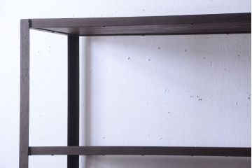 ラフジュ工房オリジナル　シンプルなアイアンラック(中)(2)