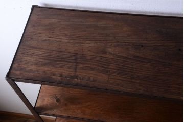 ラフジュ工房オリジナル　シンプルなアイアンラック(中)(2)