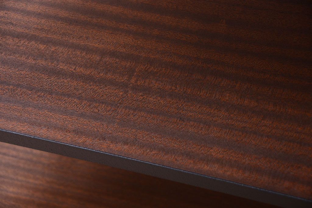 ラフジュ工房オリジナル　脚付きのシンプルな背の低いアイアンラック(1)