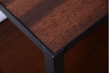 ラフジュ工房オリジナル　脚付きのシンプルな背の低いアイアンラック(2)