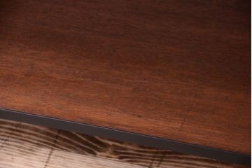 ラフジュ工房オリジナル　脚付きのシンプルな背の低いアイアンラック(2)