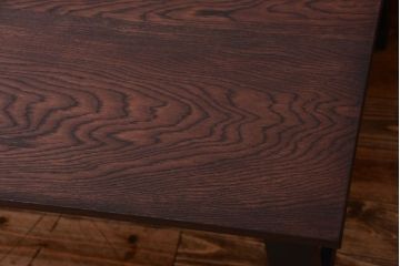 アンティーク家具　アンティーク　ペイントレッグ!古い木の大きなダイニングテーブル(作業台)(1)