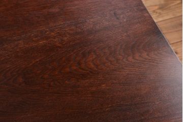 アンティーク家具　アンティーク　ペイントレッグ!古い木の大きなダイニングテーブル(作業台)(1)