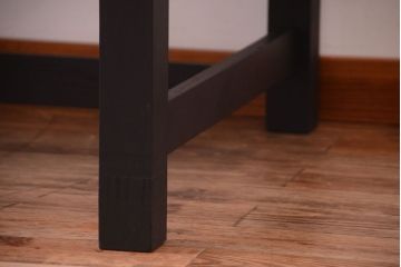 アンティーク家具　アンティーク　ペイントレッグ!古い木の大きなダイニングテーブル(作業台)(1)