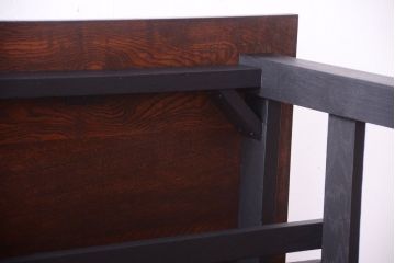アンティーク家具　アンティーク　ペイントレッグ!古い木の大きなダイニングテーブル(作業台)(1)