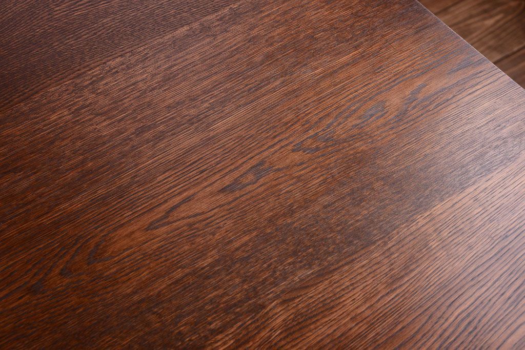 アンティーク家具　アンティーク　ペイントレッグ!古い木の大きなダイニングテーブル(作業台)(2)