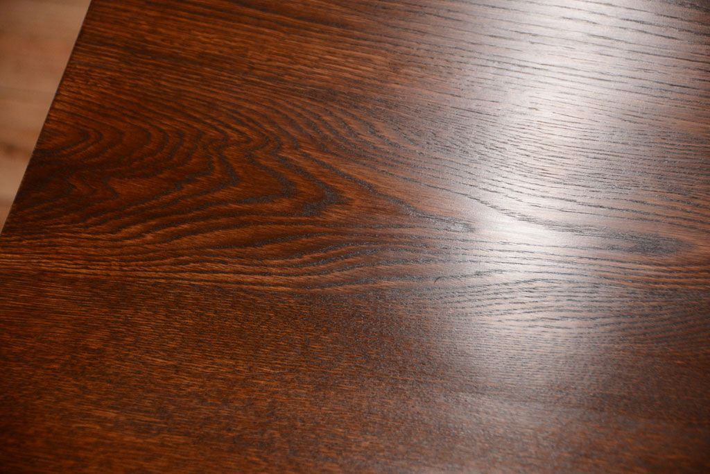 アンティーク家具　アンティーク　ペイントレッグ!古い木の大きなダイニングテーブル(作業台)(2)