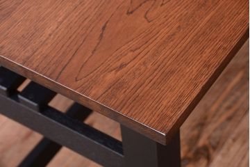 アンティーク家具　アンティーク　ペイントレッグ!古い木の大きなダイニングテーブル(作業台)(2)