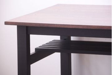 アンティーク家具　アンティーク　ペイントレッグ!古い木の大きなダイニングテーブル(作業台)(2)