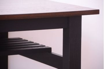 アンティーク家具　アンティーク　ペイントレッグ!古い木の大きなダイニングテーブル(作業台)(2)