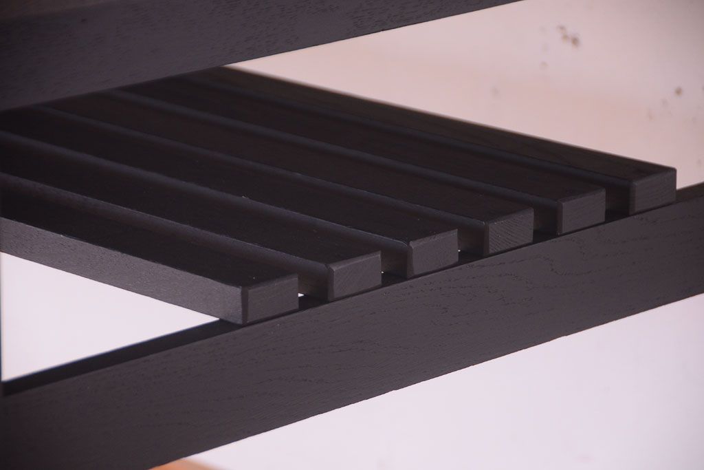 アンティーク家具　アンティーク　ペイントレッグ!古い木の大きなダイニングテーブル(作業台)(2)