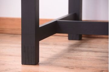 アンティーク家具　アンティーク　ペイントレッグ!古い木の大きなダイニングテーブル(作業台)(2)